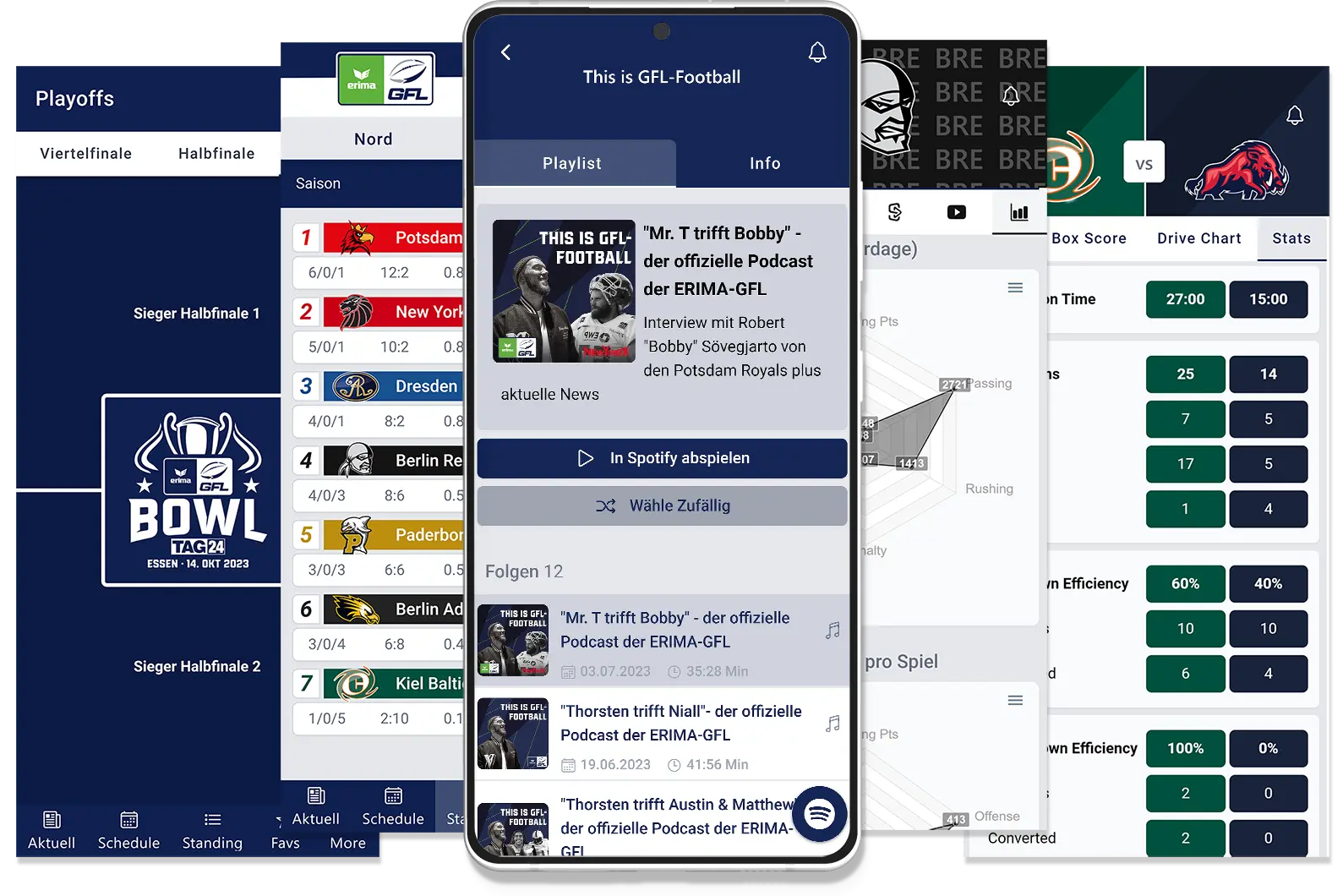 German American Football App - Mehr Features